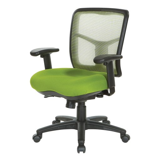 Office Star™ Pro-Line II® Air Mist Ergonomic Mesh Mid-Back Manager Chair, Green - Image 2