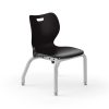 Ave Six Conway Stacking Chairs, Smoke/Silver, Set Of 2 4