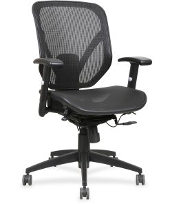 Lorell® Executive Mesh Mid-Back Chair, Black 2