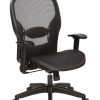 Office Star™ Space Seating 23 Series Air Grid® Mid-Back Manager's Chair, Black