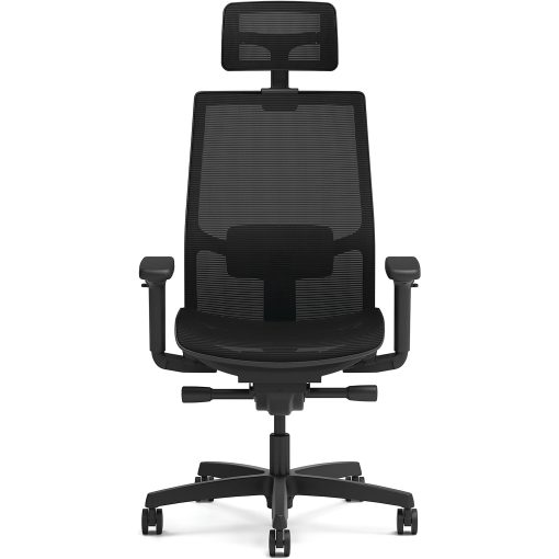 HON Ignition 2.0 Mid-back Task Chair with Headrest - Mid Back - Black - Armrest - 1 Each - Image 2