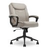 Click365 Transform 3.0 Ergonomic Vegan Leather Mid-Back Manager’s Chair, Off-White 4
