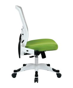 Office Star™ Space Seating Mesh Mid-Back Chair, Green/White 2
