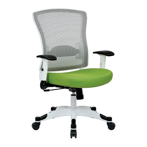 Office Star™ Space Seating Mesh Mid-Back Chair, Green/White