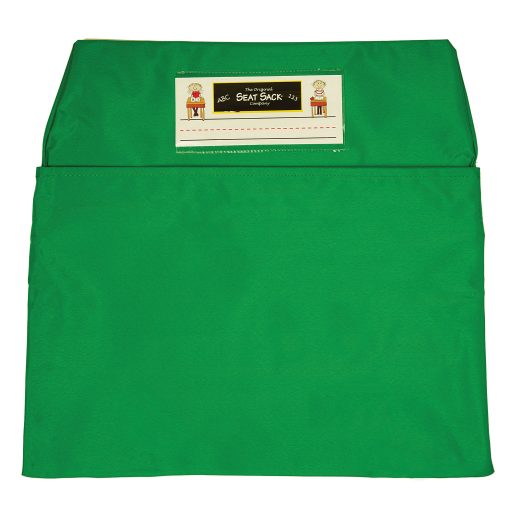 Seat Sack Chair Pocket, Standard, 14", Green, Pack Of 2