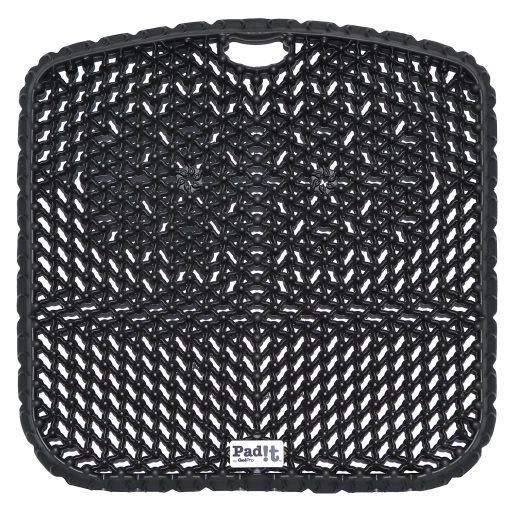 GelPro Pad-It EVA Foam 3-D Seat Cushion, 17-1/2" x 1", Black
