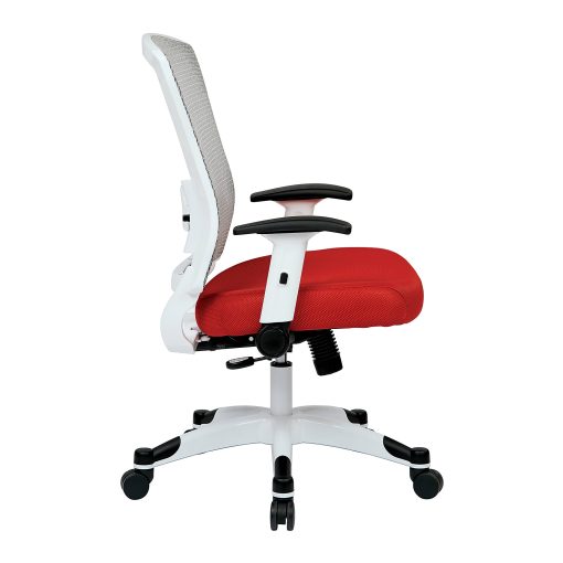 Office Star™ Space Seating Mesh Mid-Back Chair, Red/White - Image 2