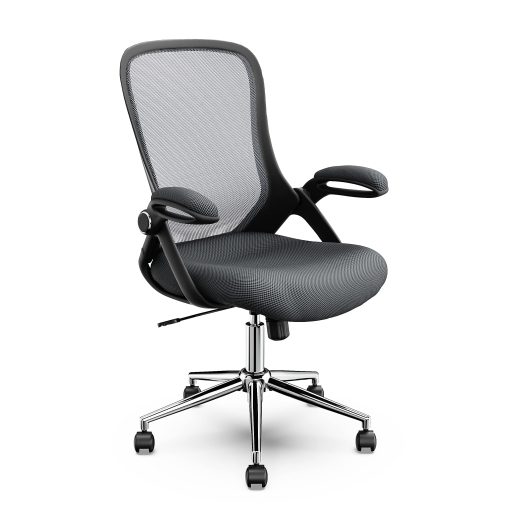 Click365 Flip Ergonomic Mesh Mid-Back Office Task Chair, Gray - Image 2