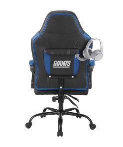 Imperial Adjustable Oversized Vinyl High-Back Office Task Chair, NFL New York Giants, Black/Blue 2