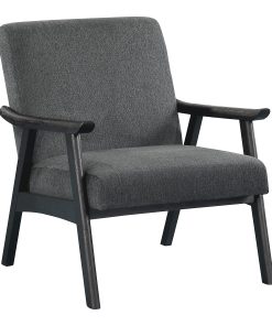 Office Star Weldon Accent Armchair, Charcoal