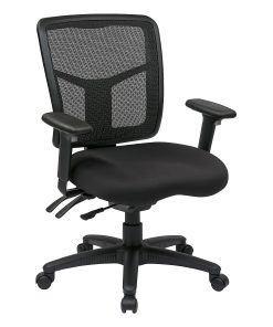 Office Star™ ProGrid Mid-Back Managers Chair, Coal