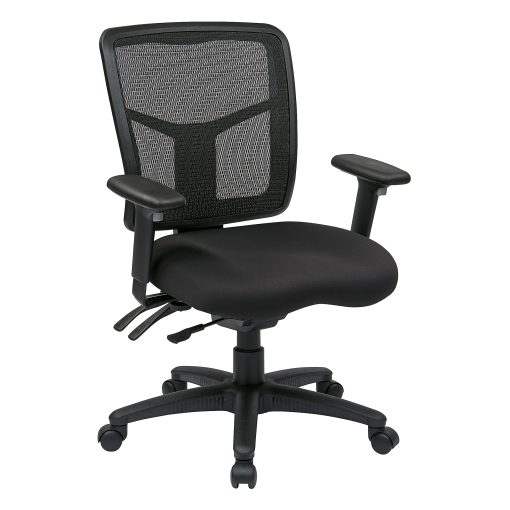 Office Star™ ProGrid Mid-Back Managers Chair, Coal