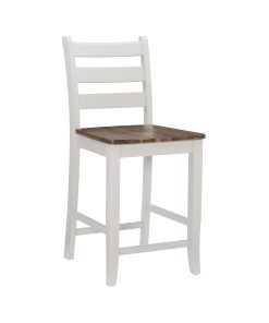 Powell Soren Counter Stools, Oak/Silver Birch, Set Of 2 Stools