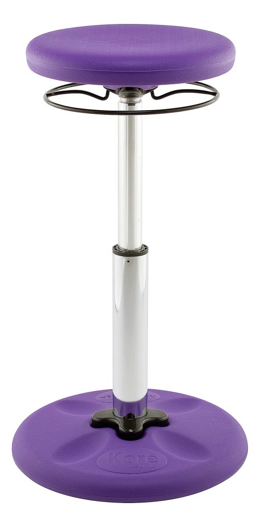 Kore Kids Adjustable Wobble Chair, 15-1/2" to 21-1/2"H, Purple - Image 2