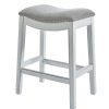New Ridge Home Goods Zoey Counter Stool, White