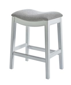 New Ridge Home Goods Zoey Counter Stool, White