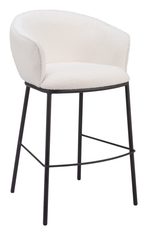 Zuo Essen Barstool, Ivory - Image 2