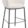 Lorell® Bonded Leather/Wood Guest Chair, Black/Cherry 3