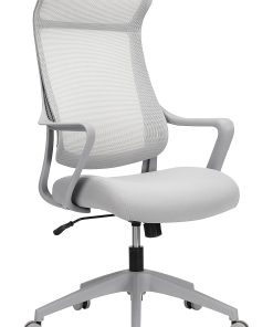 Realspace® Lenzer Mesh High-Back Task Office Chair, Gray, BIFMA Compliant