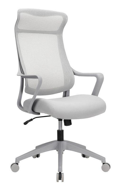 Realspace® Lenzer Mesh High-Back Task Office Chair, Gray, BIFMA Compliant