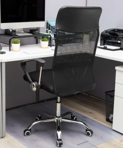 Mind Reader Ergonomic Mesh High-Back Swivel Executive Office Desk Chair, 42 1/2-47″H, Black 2