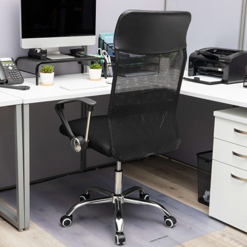 Mind Reader Ergonomic Mesh High-Back Swivel Executive Office Desk Chair, 42 1/2-47"H, Black - Image 2