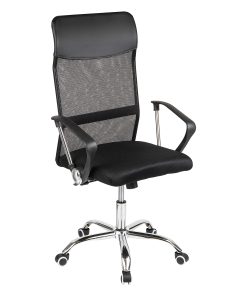Mind Reader Ergonomic Mesh High-Back Swivel Executive Office Desk Chair, 42 1/2-47"H, Black