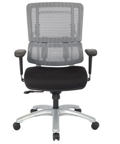 Office Star Pro Line II Pro X996 Vertical Mesh High Back Chair, Gray/Coal Black FreeFlex /Silver 2