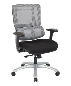 Office Star Pro Line II Pro X996 Vertical Mesh High Back Chair, Gray/Coal Black FreeFlex /Silver