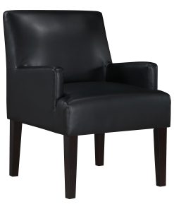 Office Star Main Street Guest Accent Chair, Black/Brown