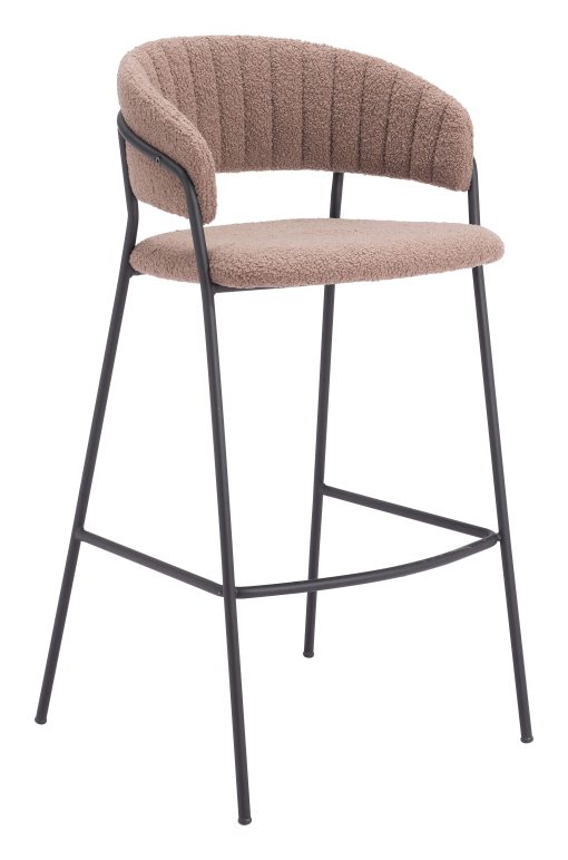 Zuo Josephine Barstools, Brown, Set Of 2 Barstools