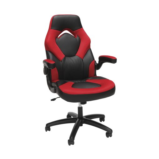 Respawn Racing Style Ergonomic Bonded Leather Computer Gaming Chair, Red