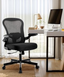 ALPHA HOME Mesh Swivel Office Task Chair with Armrest
