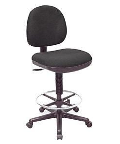 Lorell® Millenia Pneumatic Task Stool, Black 2