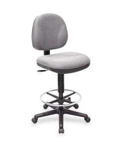 Lorell® Millenia Pneumatic Task Stool, Gray 2