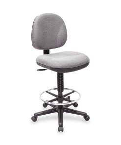 Lorell® Millenia Pneumatic Task Stool, Gray