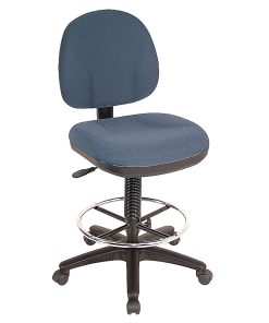 Lorell® Millenia Pneumatic Task Stool, Blue