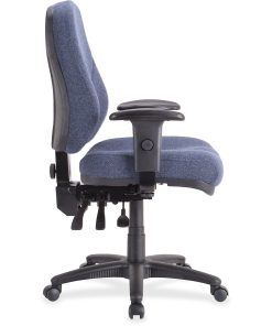 Lorell® Baily Series High-Back Multi-Task Chair, Blue 2