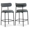 LYS Mid-Back Task Chair – Fabric Seat – Mid Back – 5-star Base – Gray – Armrest – 1 Each 4