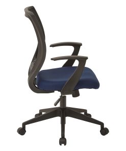 Office Star™ Work Smart Mesh Task Chair, Navy/Black 2