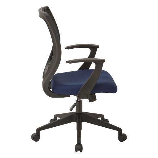 Office Star™ Work Smart Mesh Task Chair, Navy/Black - Image 2