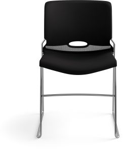HON 4040 Series High Density Olson Stacker Chair – Onyx Seat Color – Plastic Seat Material – Onyx Back Color – 4041ON 2