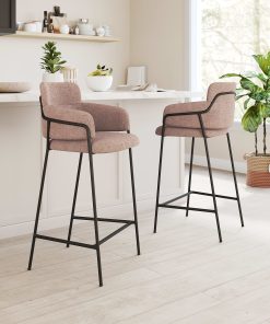 Zuo Marcel Barstools, Brown, Set Of 2 Barstools 2