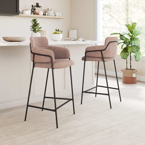 Zuo Marcel Barstools, Brown, Set Of 2 Barstools - Image 2