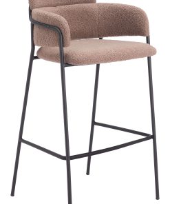 Zuo Marcel Barstools, Brown, Set Of 2 Barstools