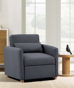 Lifestyle Solutions Serta Isla Convertible Chair, Navy 2