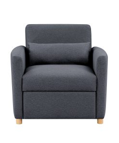 Lifestyle Solutions Serta Isla Convertible Chair, Navy
