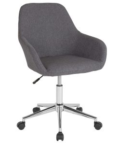 Flash Furniture Cortana Home And Office Mid-Back Office Chair, Fabric, Dark Gray 2