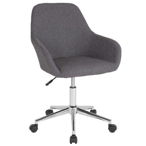 Flash Furniture Cortana Home And Office Mid-Back Office Chair, Fabric, Dark Gray - Image 2