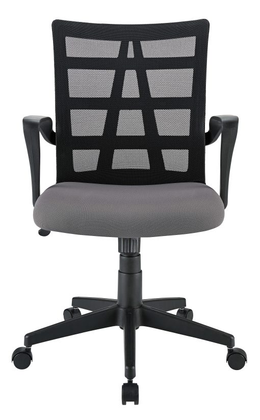 Realspace® Jaxby Mesh Mid-Back Task Office Chair, Black/Gray, BIFMA Compliant - Image 2